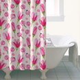 thumbnail image 4 of Pioneer Flower Floral Print Pattern Shower Curtain 36"x72" ,Bathroom Decorative Shower Curtains Set with 12 Hooks,Modern Waterproof Washable Shower Curtain, 4 of 6