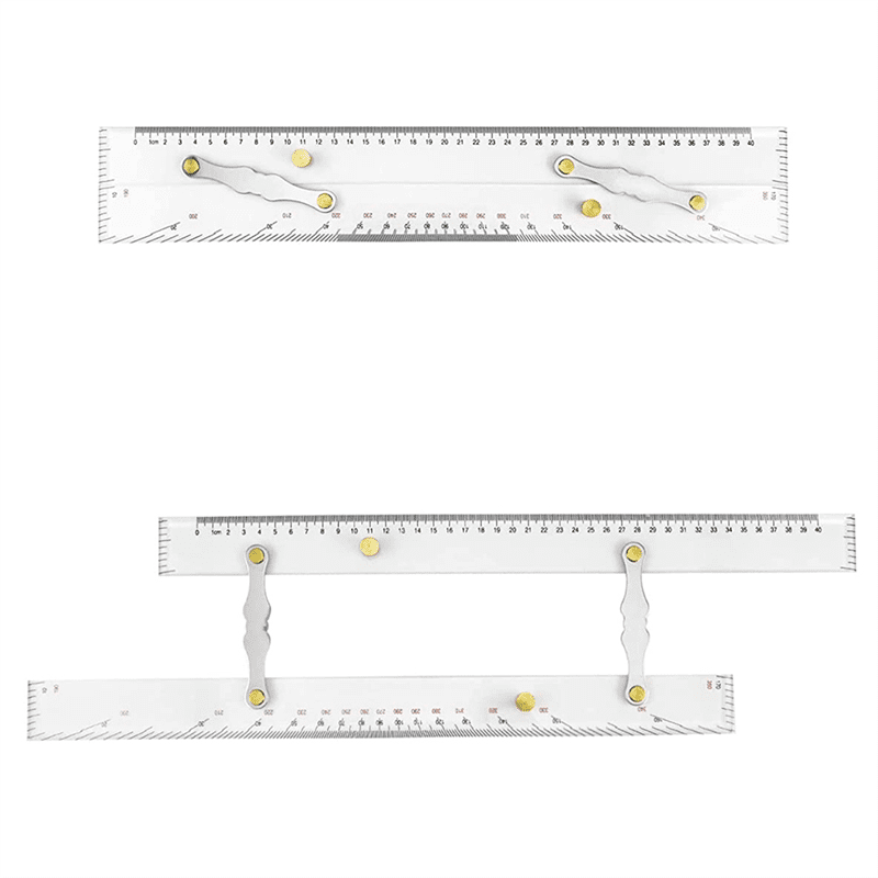 Parallel Ruler Marine Parallel Ruler Clear Scales Mapping Points to