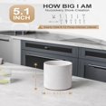 thumbnail image 3 of CUITING Utensil Holder  6.4” Ceramic Kitchen Utensil Holder for Countertop with Protection Cork Bottom  Vintage Farmhouse Kitchen Decor for Counter  Gift (Sand), 3 of 6