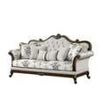 thumbnail image 4 of Gloria Traditional Style 2PC button tufted Living Room Set in Ivory, 4 of 10