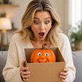 thumbnail image 7 of 2026 Halloween Outdoor Decorations Funny Smiling Pumpkin Figurine Halloween Whimsical Pumpkin Decor Tabletop Ornament For Home Office And Festive Decoration, 7 of 7
