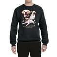 thumbnail image 2 of If It's Not a Yellow Lab It's Just a Dog Gift | Mens Dog Lover Crewneck Graphic Sweatshirt, Black, Small, 2 of 3