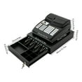 thumbnail image 2 of 47 Keys Corded Electronic 28.5W Pos System Cash Register Led Display W/ Drawer for Retailers, Food Markets, Butchers, Supermarkets, Grocery Shops (Black), 2 of 13