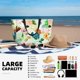 thumbnail image 5 of Fotbe Floral Vintage Bolsa de Viaje para Playa - Resistente al Agua, Bolsa Tote de Gran Capacidad y Ligera con 7 Bolsillos para Mujeres y Hombres, 5 of 7
