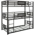 thumbnail image 4 of Rogen Twin Triple Bunk Bed Dark Bronze, 4 of 7