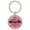 Pink, variant on First I Drink the Coffee then I do the Things Red Laser Engraved Leatherette Keychain Backpack Pull - 1.5 x 3 Inches