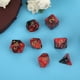 thumbnail image 5 of Juego de 7 piezas PMMA Nuevo material acrílico Ecológico Durable Doble color Juego de mesa de múltiples lados Dados para entretenimiento familiar Ocio (Rojo Negro), 5 of 5