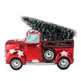 thumbnail image 2 of Northlight 8.25" Red Vintage Truck Hauling a Frosted Tree Table Top Christmas Decoration, 2 of 4