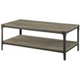 thumbnail image 2 of Walker Edison Angle Iron Rustic Rectangular Coffee Table - Available in 5 Colours, 2 of 2