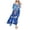 A11-Dark Blue, variant on Wdgfv Women's Sequin Dress Batwing Sleeve V-Neck Belted Casual Loose Maxi Dresses Sparkly Long Evening Party Prom Dress