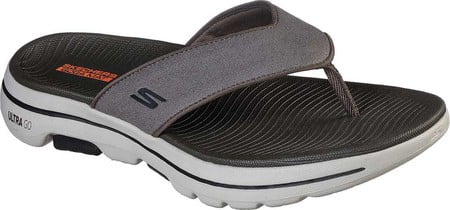 skechers performance men's go walk flip flop