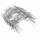 thumbnail image 1 of 50Pcs Stainless Steel Greenhouse W Clips Spring Wire Glazing Glass Frame Fixing Clamp, 1 of 5