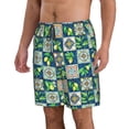 thumbnail image 2 of Naloa Lemon and Leaves Men's Beach Shorts, Surfing shorts, Swim trunks, Quick Dry Swim Trunks for Surfing Beach Fun - X-Large, 2 of 9