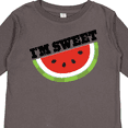 thumbnail image 4 of Inktastic I'm Sweet Watermelon Boys or Girls Long Sleeve Toddler T-Shirt, 4 of 5