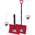 thumbnail image 2 of Garant 18" Poly Blade Snow Shovel, with Foldable Steel Handle, 2 of 5