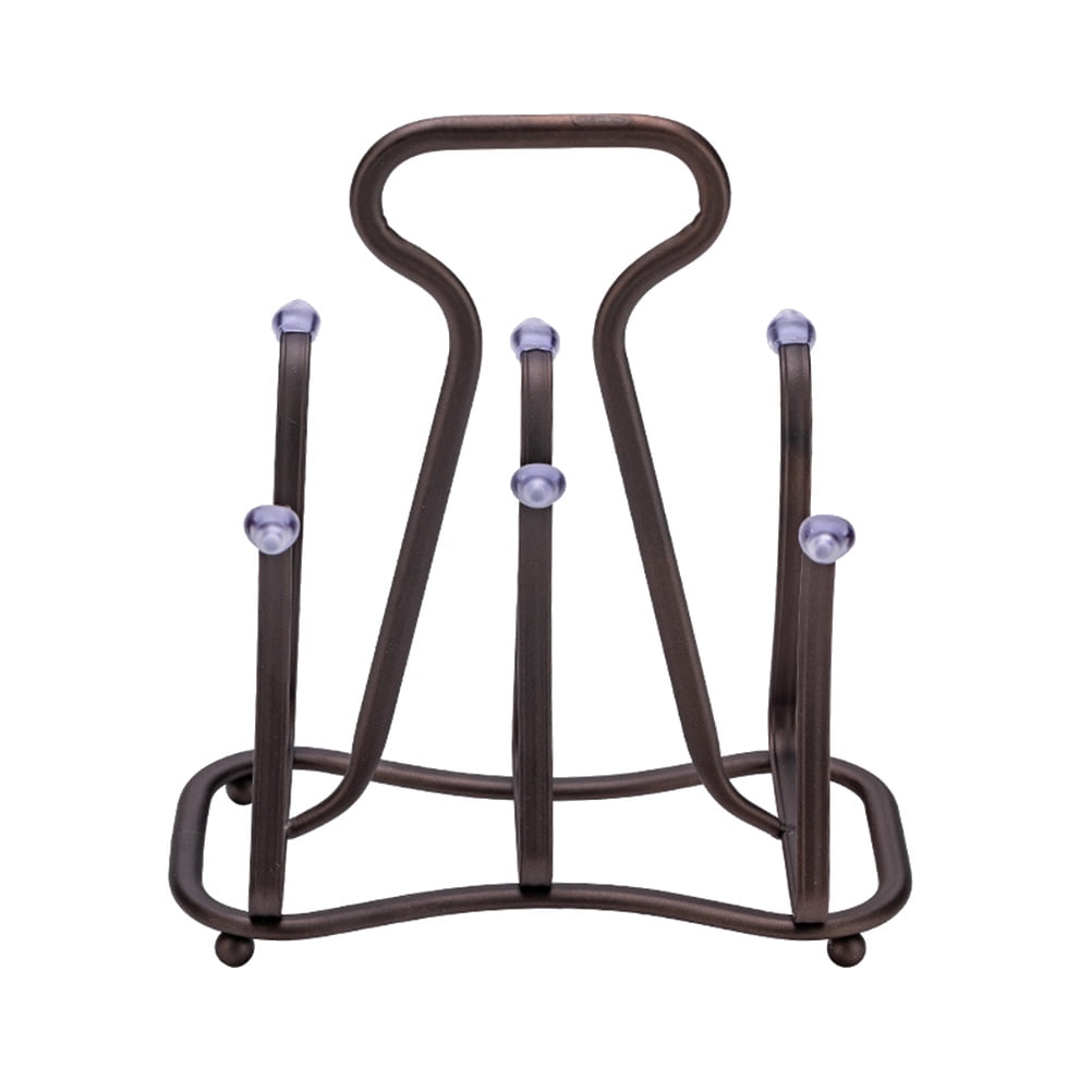 Rosarivae Iron Art Cup Draining Holder Upside Down Wine Glass Rack