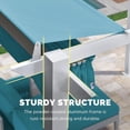 thumbnail image 5 of PURPLE LEAF 10' x 10' Outdoor Retractable Pergola with Double Sun Shade Canopy and White Heavy-Duty Aluminum Frame Patio Modern Adjustable Canopy Pergola for Garden Deck and Backyard, Turquoise Blue, 5 of 14