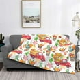 thumbnail image 5 of KLL Autumn Harvest Truck Print Fleece Throw Blanket, Horizontal Fleece Bedding Cute Soft Blankets Comfy Fleece Flannel Plush Home Decor for Couch & Bed -40"x30", 5 of 9