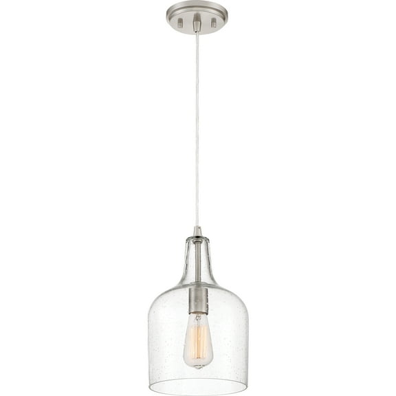 Quoizel 8" Pendant Light in Brushed Nickel