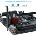 thumbnail image 7 of MZHOU PCIe USB Card, PCI-E 1X to USB3.1 A-Key Gen2 Front Type-C Expansion Card,10Gbps Type-E Internal Front Panel Connector Riser Card,PCI Express 3.0 X1 Adapter for Desktop PCs (ASM3142), 7 of 7