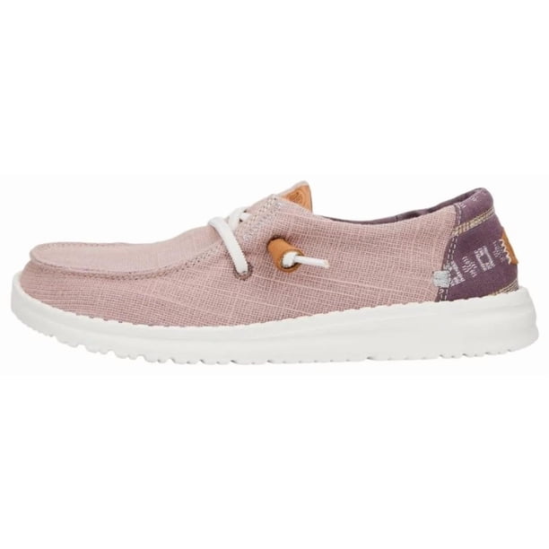 Hey Dude Wendy Slub Baja Stripe Lavanda Talla 7 para mujer