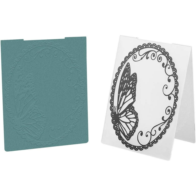 4Pcs Elegant Frame Pattern Plastic Embossing Folders for Card