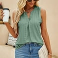 thumbnail image 3 of Askfv Womens Tank Tops V Neck Sleeveless Summer Tshirts for Lady Tops Tee Blouse, 3 of 4