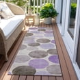 thumbnail image 6 of Addison Rugs Chantille Indoor/Outdoor Transitional Geometric Purple Machine Washable Runner Rug, 2'3" x 7'6", 6 of 7