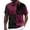 Wine, variant on CAIVO Polo Shirts For Men Color Blocked Casual Loose Comfortable Trendy Patchwork Business Lapel Button Short Sleeve Shirt Classic Fit Golf Tops For Vacation , XXL
