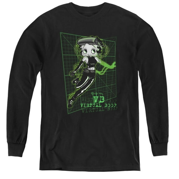Betty Boop - Virtual Boop - Youth Long Sleeve Shirt - Small