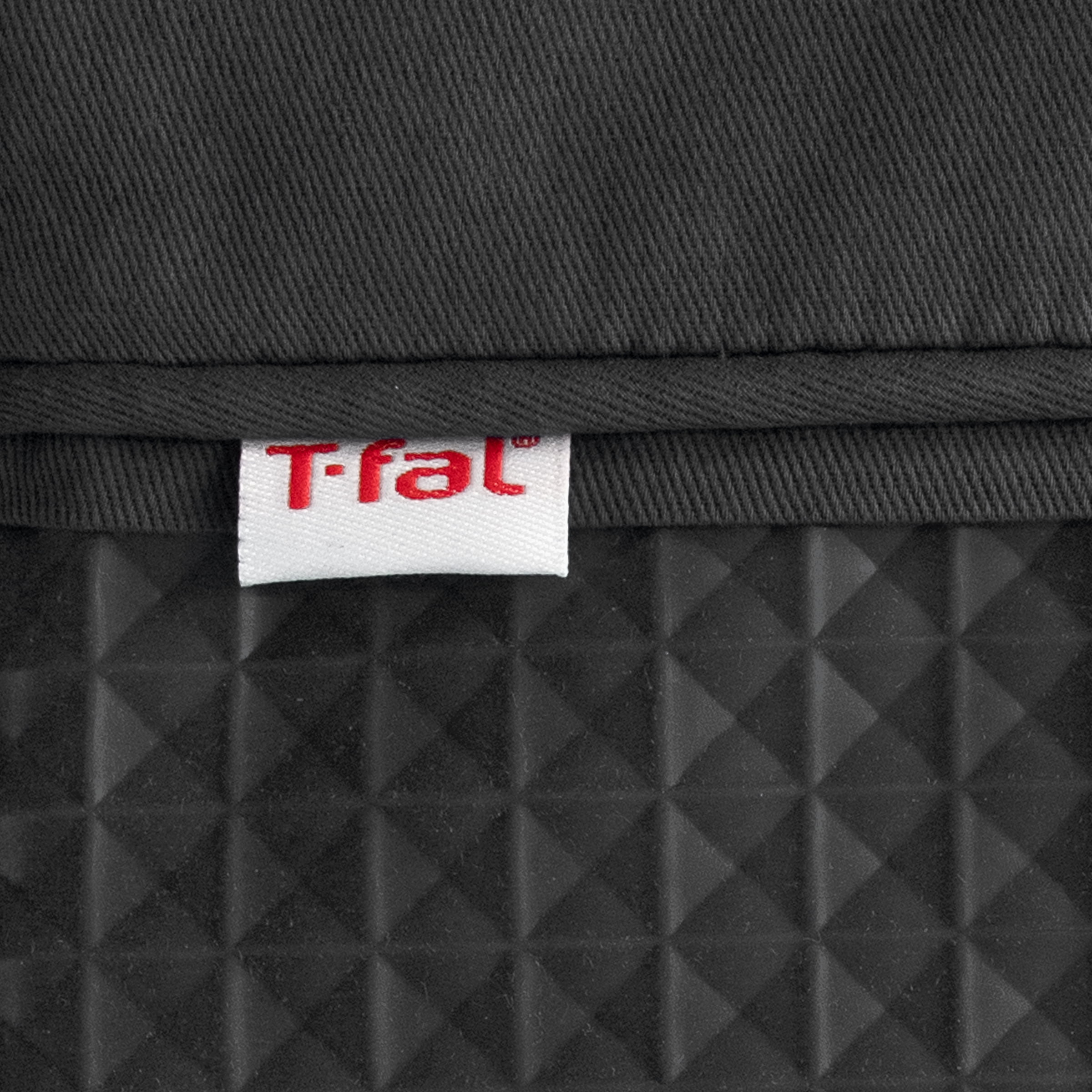 T-fal Flexible Waffle Silicone Oven Mitts, Set of Two, Charcoal