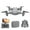C, variant on YUNAFFT Grey Single Camera Mini Folding Drone Hd Aerial Photography Quadcopter Long Endurance Remote Control Aircraft (1080P Pixels)