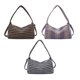 thumbnail image 4 of Qarigey Bolso de hombro de lona para mujer, bolso de mano informal de viaje a cuadros, bandolera de gran capacidad, organizadores, bolsos de mensajero de Bolsas de mensajero y de hombro Azul Qarigey AP012670-02, 4 of 6