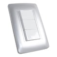 thumbnail image 5 of Placas CON apagador triple Sanelec GRIS SILVER, 5 of 5