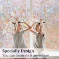 thumbnail image 2 of Stained Glass Rainbow Window Film Privacy: 3D Window Film Non-Stick Static Cling Window Film Decorative (44.5*200cm), 2 of 5