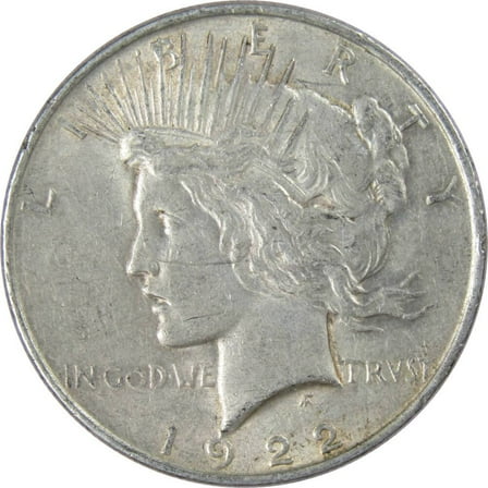 1922 Peace Dollar XF EF Extremely Fine 90% Silver $1 US Coin Collectible