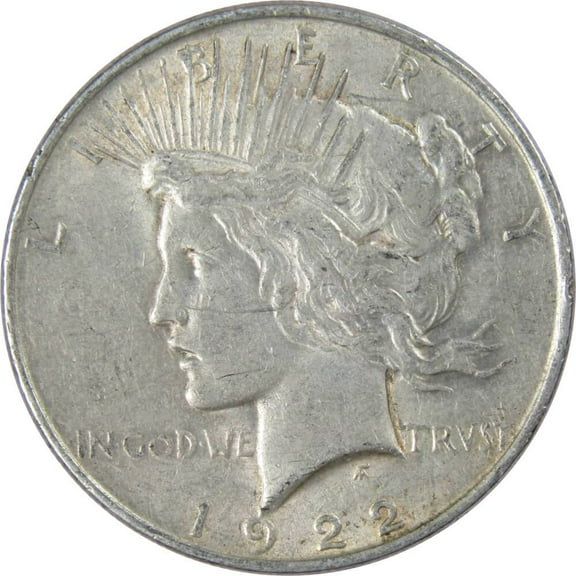 1922 Peace Dollar XF EF Extremely Fine 90% Silver $1 US Coin Collectible