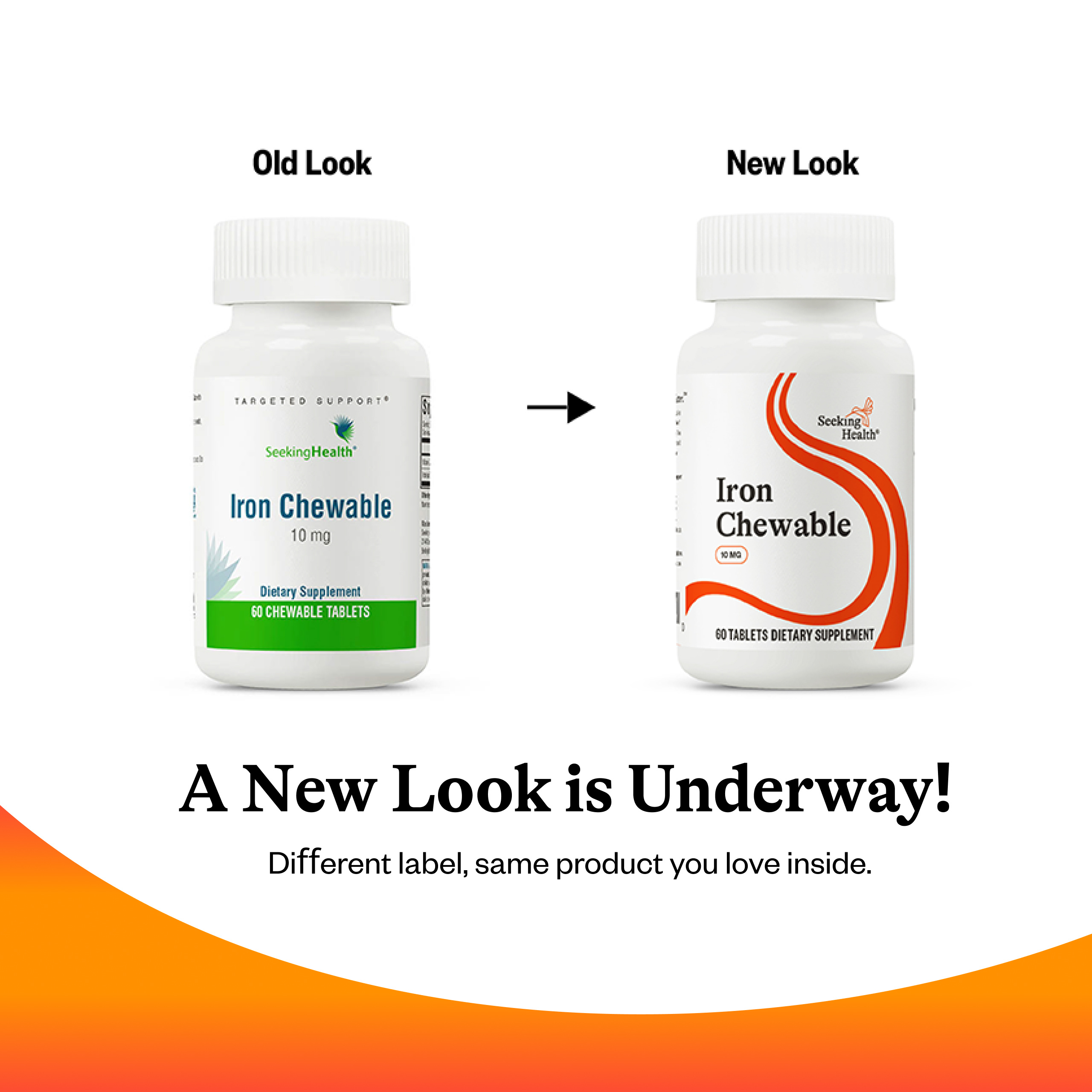 Seeking Health Iron Chewable, 10 mg, 60 Chewable Tablets
