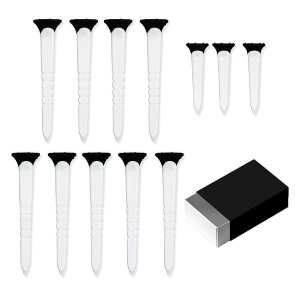 12/24 Pcs Hauteur Réglable Clou de Golf Siège de Balle en Plastique