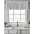 thumbnail image 4 of Valances for Windows Grey Abstract Art Rod Pocket Cafe Window Treatments Valance Curtains for Kitchen Bathroom Laundry Basement Windows 42"x12", 4 of 9