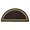 Multicolor, variant on Minuteman H-6 Half Round Rug Amber- Green