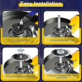 thumbnail image 4 of 3PCS 5/8inch -11 Angle Grinder Extension Shaft Connecting Rod,4 Sets of Flange Lock Nut for Grinder, 4 of 5