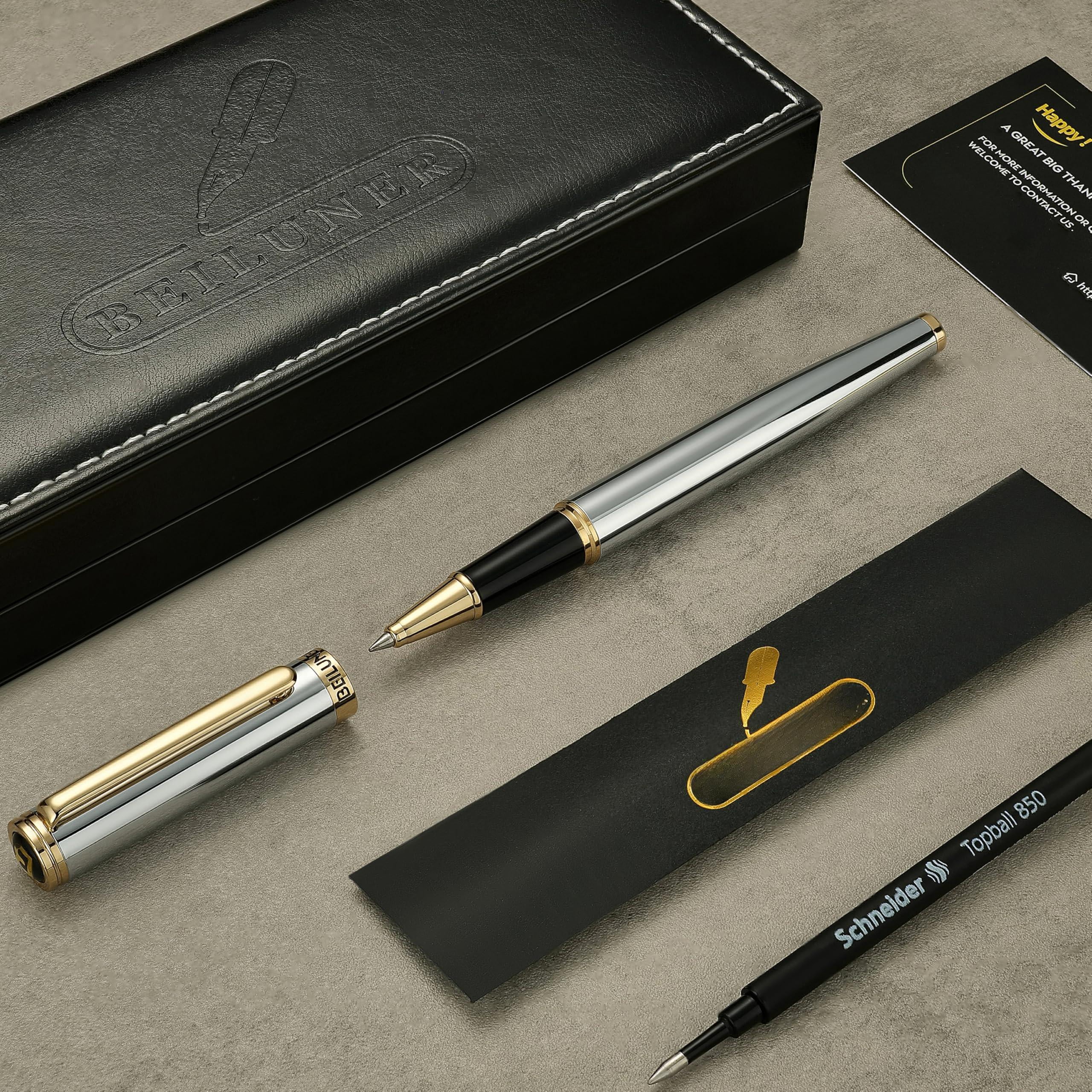 Chrome Personalized Pen  Stunning Luxury With Finish Noble And Elegant Designs Ink Refill Gift For Men & Women Graduation Executive Office Fancy Pens