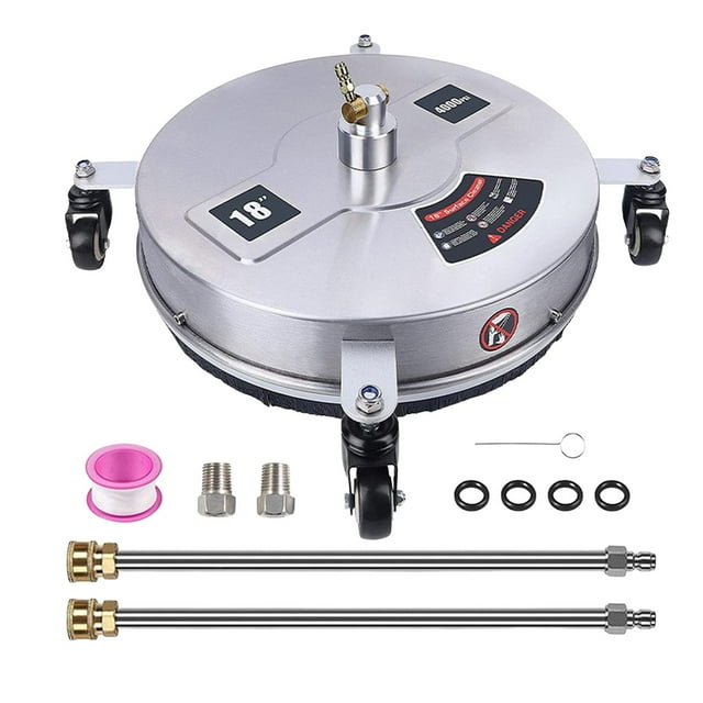 Almencla High Pressure Power Washer Flat Surface Cleaner 18'' Driveway Cleaning Equipment