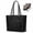 Black, variant on Laptop Bag for Women 15.6 Inch Work Tote Bags with Clutch Purse Waterproof Computer Bags Leather Briefcase Large Handbag for Office Teacher, Black