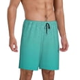thumbnail image 2 of Fotbe Turquoise Glitter Pantalones Cortos de Pijama para Hombre, Ropa de Dormir, Pantalones de Pijama Cortos para Hombre-Medium, 2 of 6