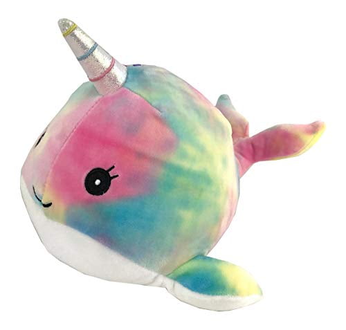 Pink Tie Dye Narwal 12 Inch Plush 