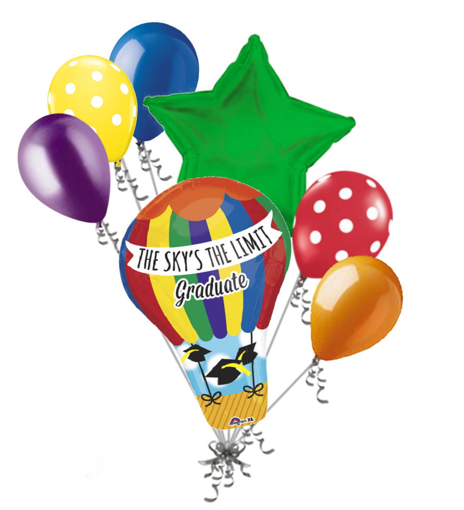 2020 Congrats Grad Graduation Mega Foil Balloon Bouquet 7 PC Viva Party Balloo