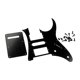 thumbnail image 1 of Golpeador acústico con tornillos Placa protectora universal para guitarra Golpeador de guitarra Negro, 1 of 9