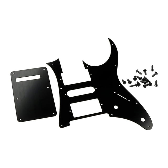 de guitarra acústica, placa protectora antiarañazos para piezas de guitarra eléctrica Negro